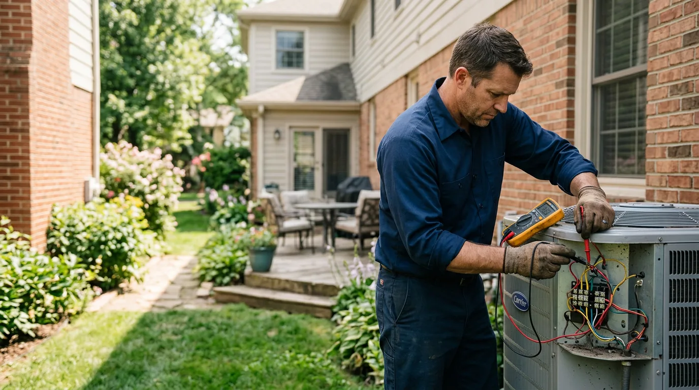HVAC technician working near Blairstown, MO